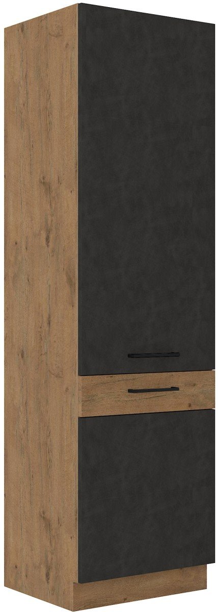 Vigo column cabinet, matte graphite color, 60 DK-210 2F