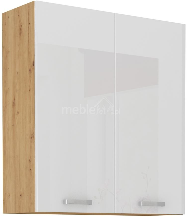 Artisan wall cabinet, white, glossy, 80 G-90 2F