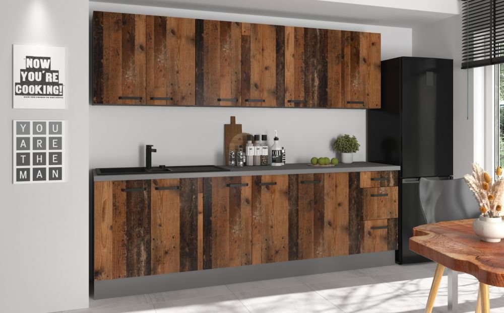 Base cabinet 60 cm with drawers, antique style, 60D 3S BB - Image 4