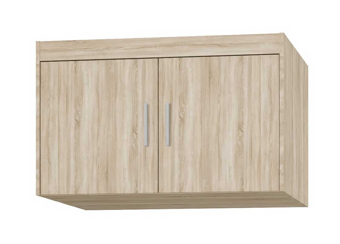 Elena wardrobe with 2D mirrors, Sonoma oak - Image 3