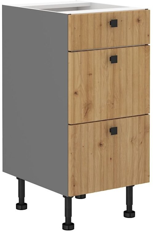 Base cabinet with 40 cm drawers Ava 40D 3S BB