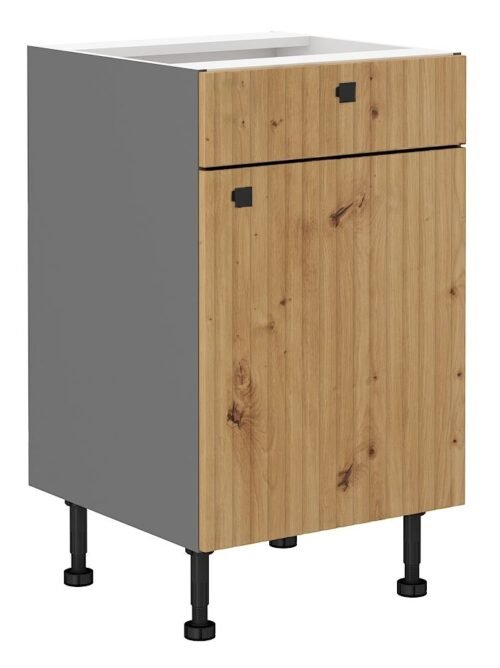 Base cabinet 50 cm with drawer Ava 50D 1F 1S BB