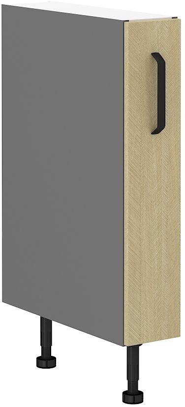 Base cabinet 15 cm cargo Scandi silkbone pattern 15D CARGO BB