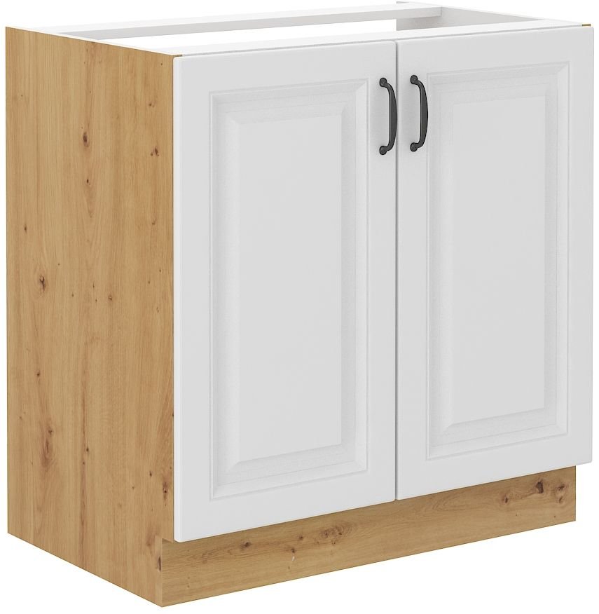 Base cabinet 80 cm, Stillo artisan/white sink 80 ZL 2F BB