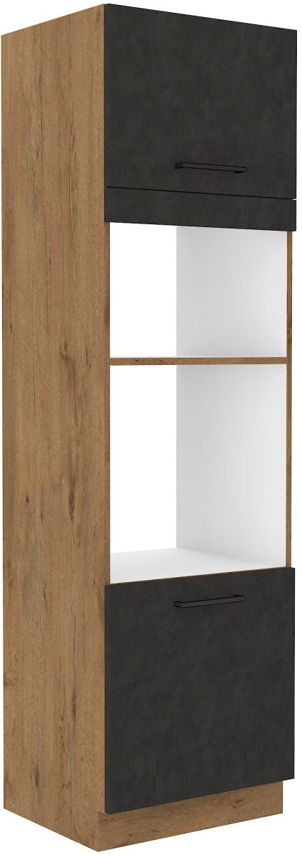 Vigo oven and microwave column cabinet, matte graphite 60 DPM-210 2F