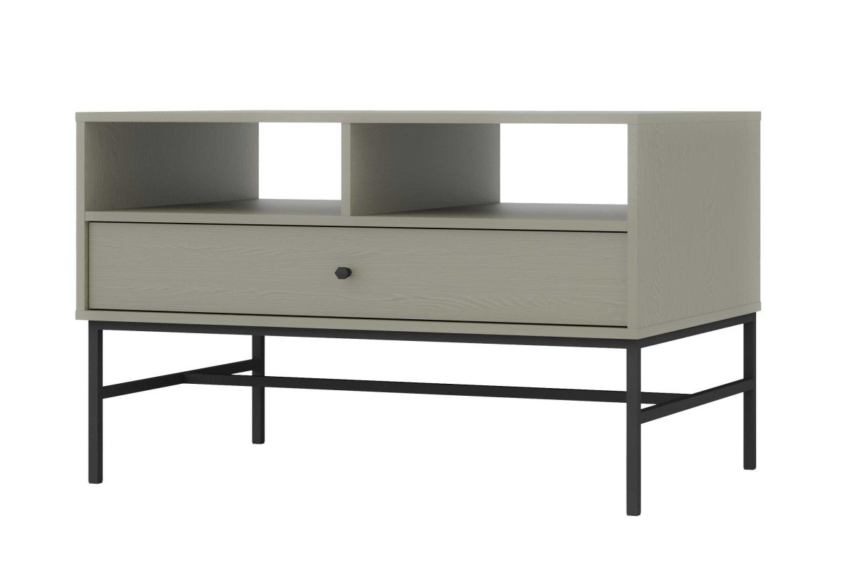 Tokyo 1S eucalyptus coffee table with drawer - Image 3