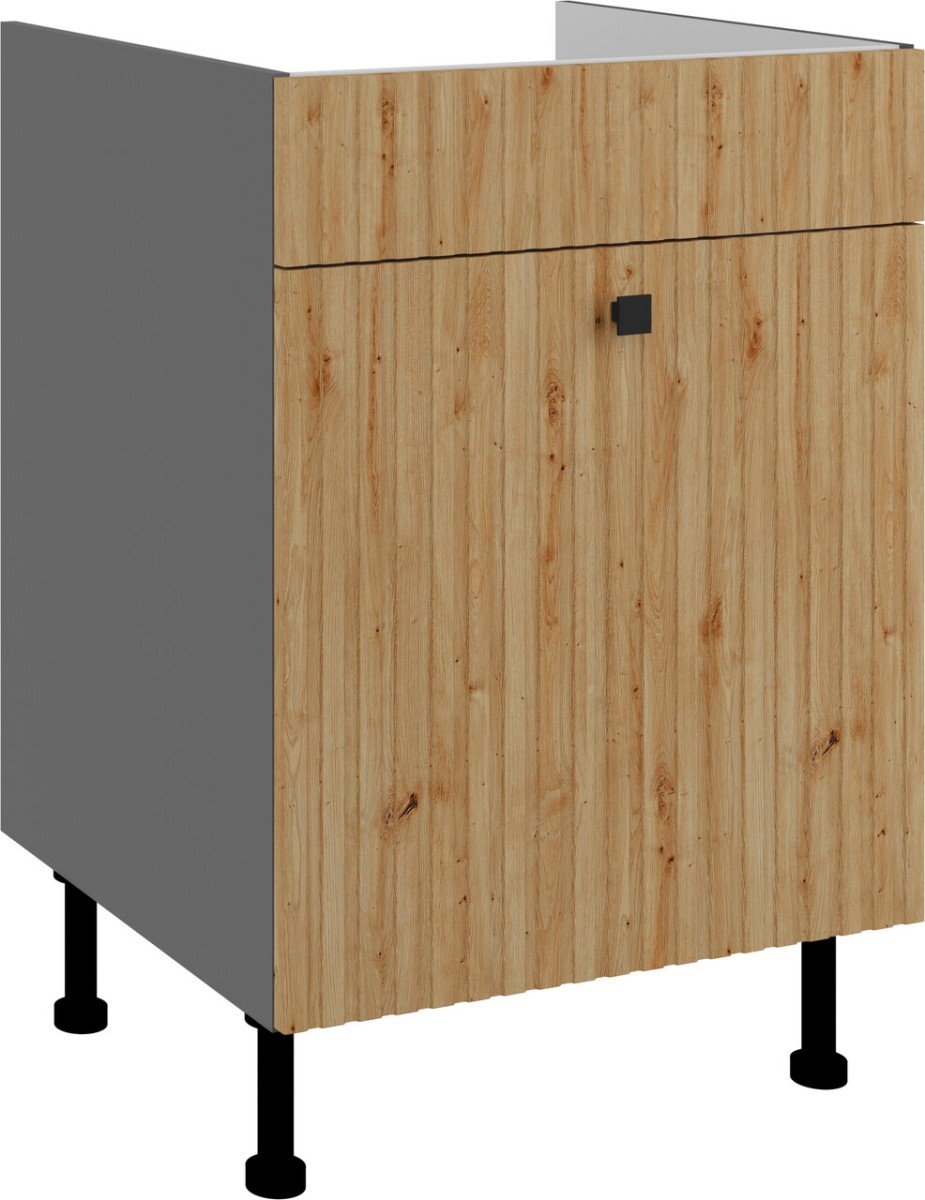 Base cabinet 60 cm, sink drawer, Ava 60 ZL 1S BB PREMIUM BOX