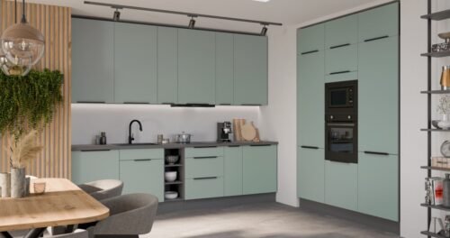 Aria kitchen set loft cabinets 300 + 180 cm