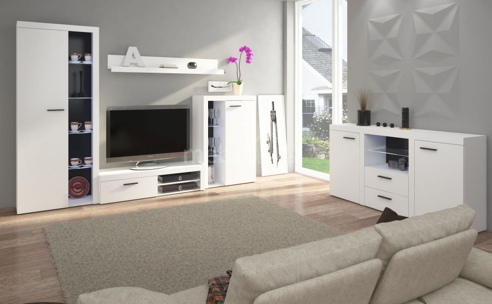 Rumba 3F chest of drawers, white matt - Image 3