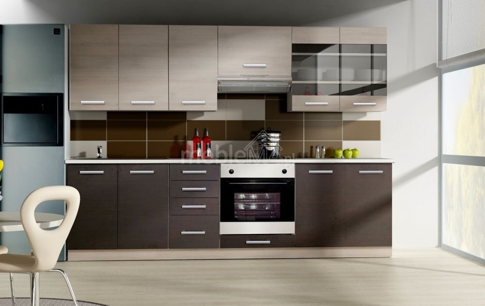 Chamonix kitchen 240 cm with display cabinet - Image 4
