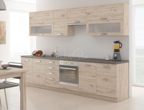 Burgundy kitchen 260 cm