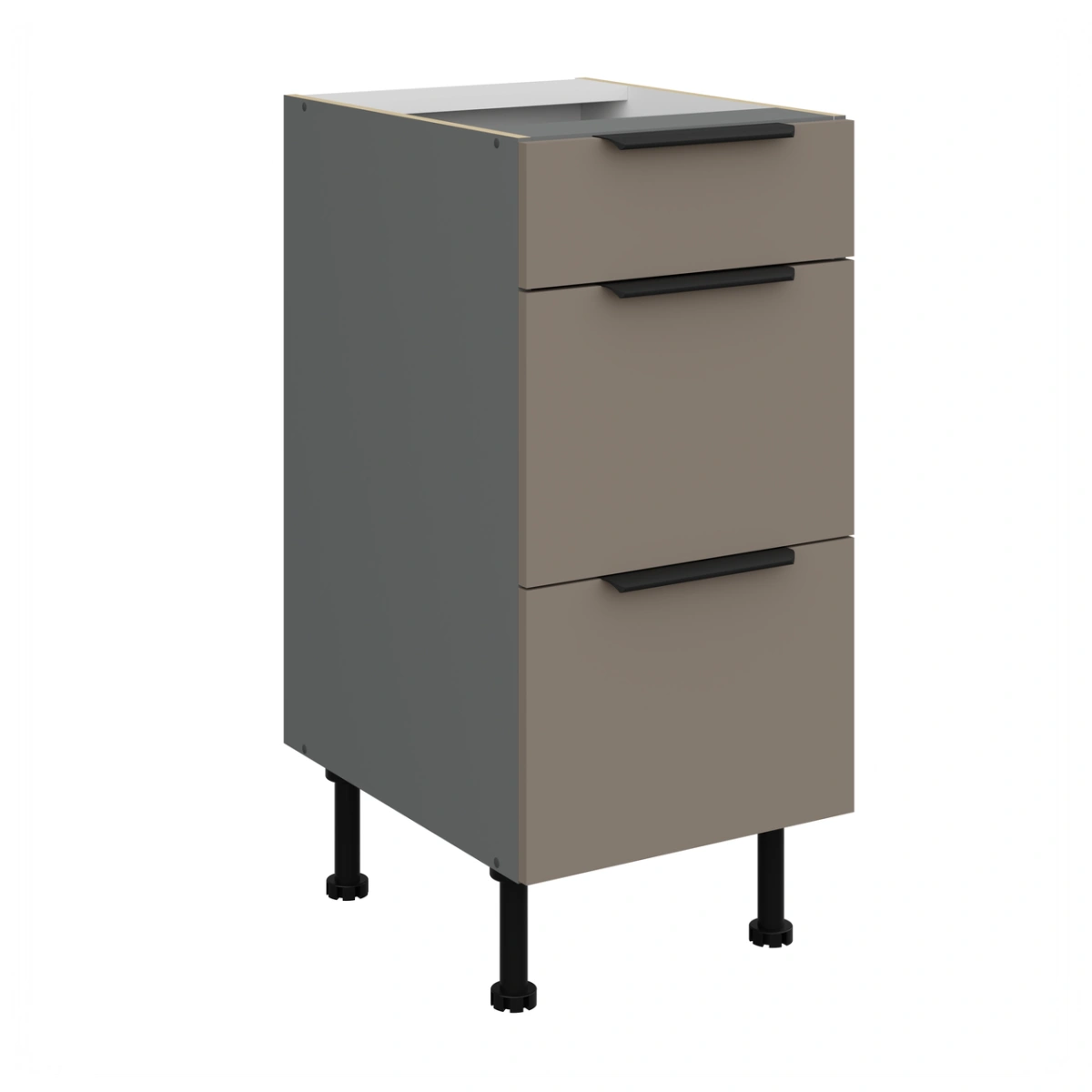 Base cabinet 40 cm with drawers Aria 40D 3S BB - Image 4