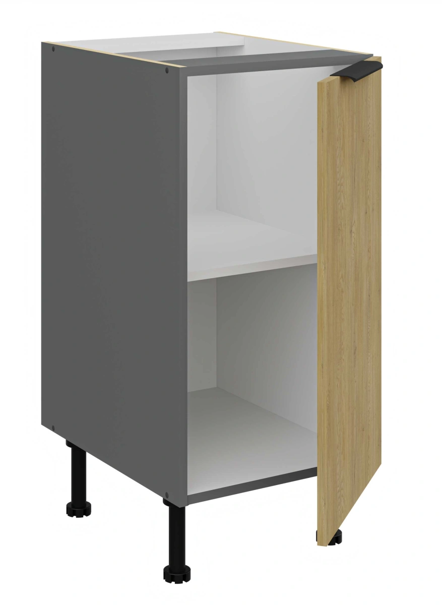 Base cabinet 40 cm Cremona anthracite 40 D 1F BB - Image 2