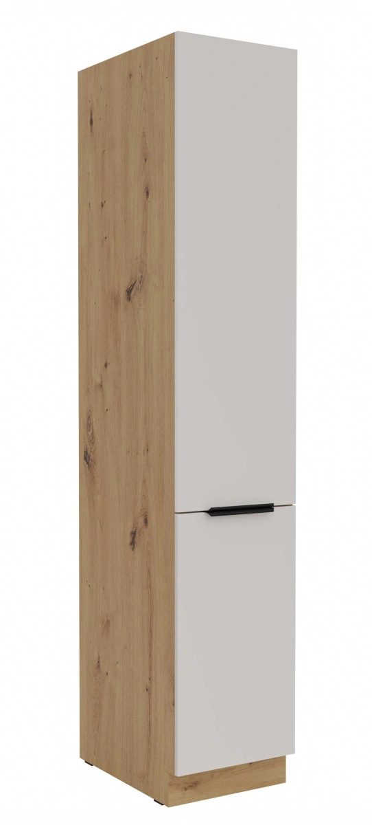 "Solea 40 DK-210" 2F column pantry cabinet 40 cm with shelves
