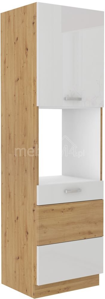 Artisan white glossy column cabinet 60 DP-210 2F