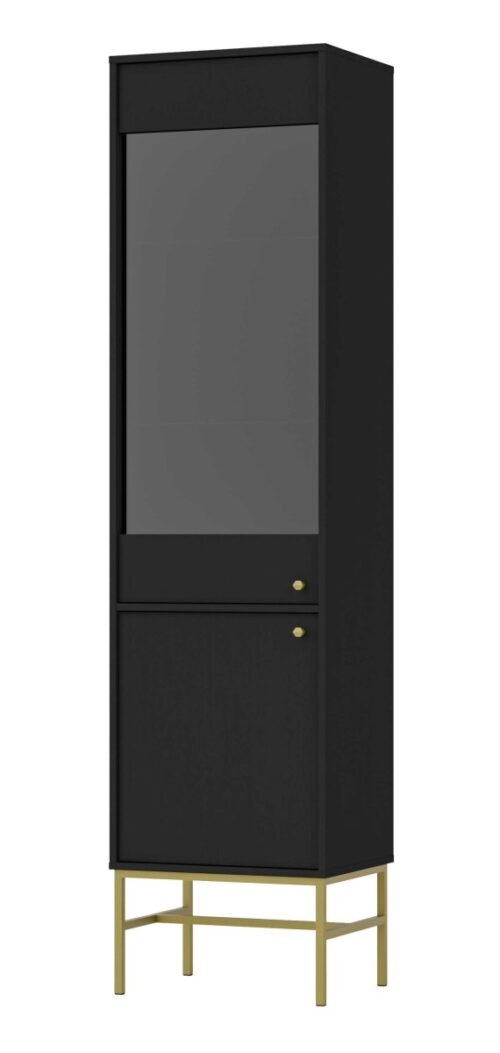 Black showcase “Tokyo 2D” with cabinets