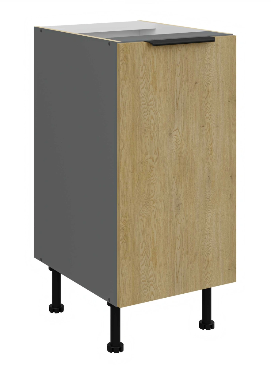 Base cabinet 40 cm Cremona anthracite 40 D 1F BB