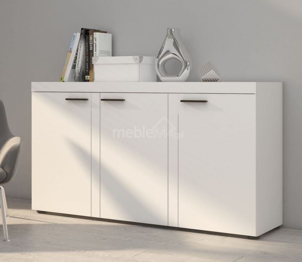 Rumba 3F chest of drawers, white matt