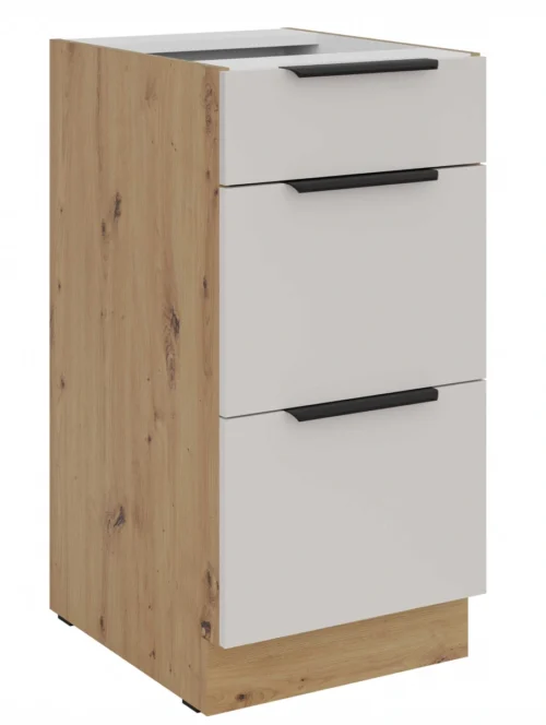 Base cabinet 40 cm with drawers Solea 40 D 3S BB