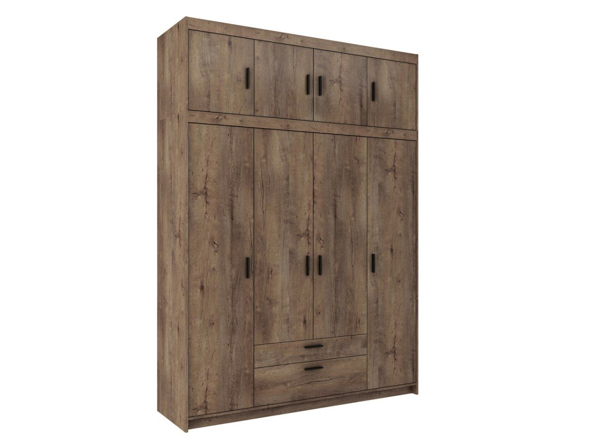 Elena 4D four-door wardrobe, oak, Lefkas - Image 4