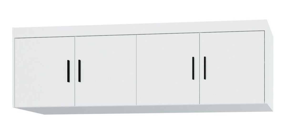 Wardrobe with mirrors and drawers Elena 4D 6S - mirror white matte - Image 3