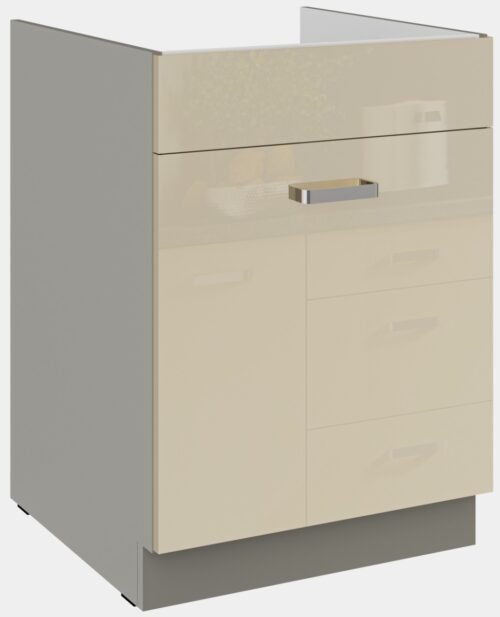 Base cabinet 60 cm, sink, drawer Karmen 60 ZL 1S BB PREMIUM BOX