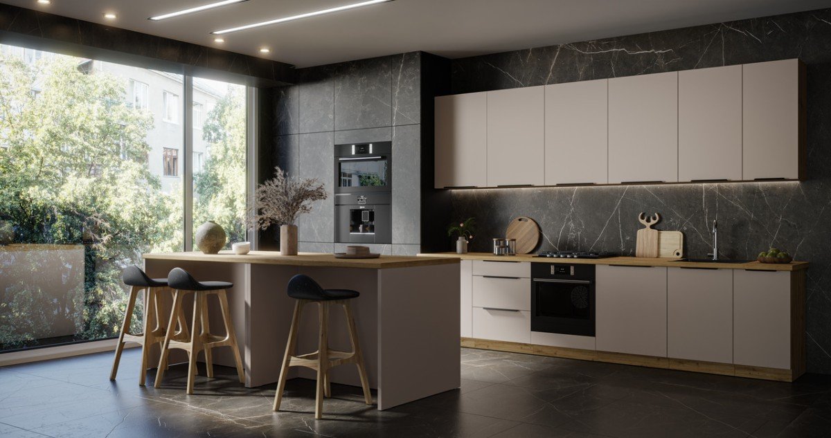 Kitchen set 330 cm Solea cashmere, kitchen 330 cm - Image 4