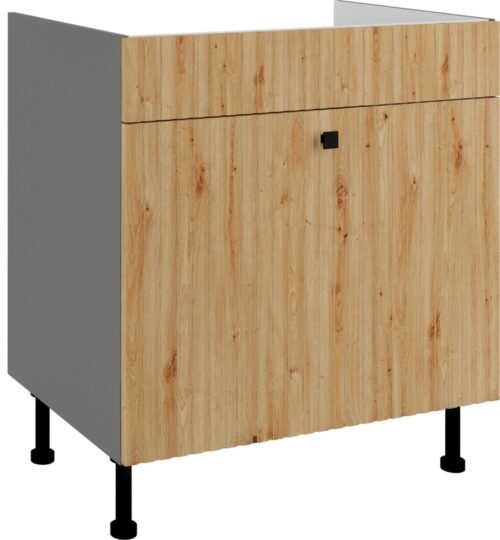 Base cabinet 80 cm, sink drawer, Ava 80 ZL 1S BB PREMIUM BOX