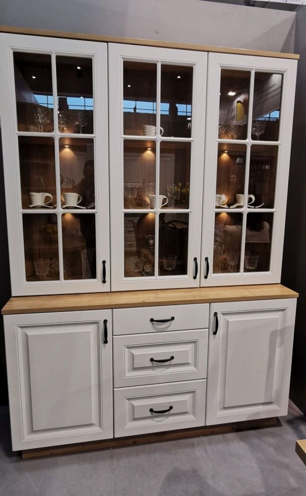 Stylish two-door wardrobe 2D2S Flawia white - Image 7