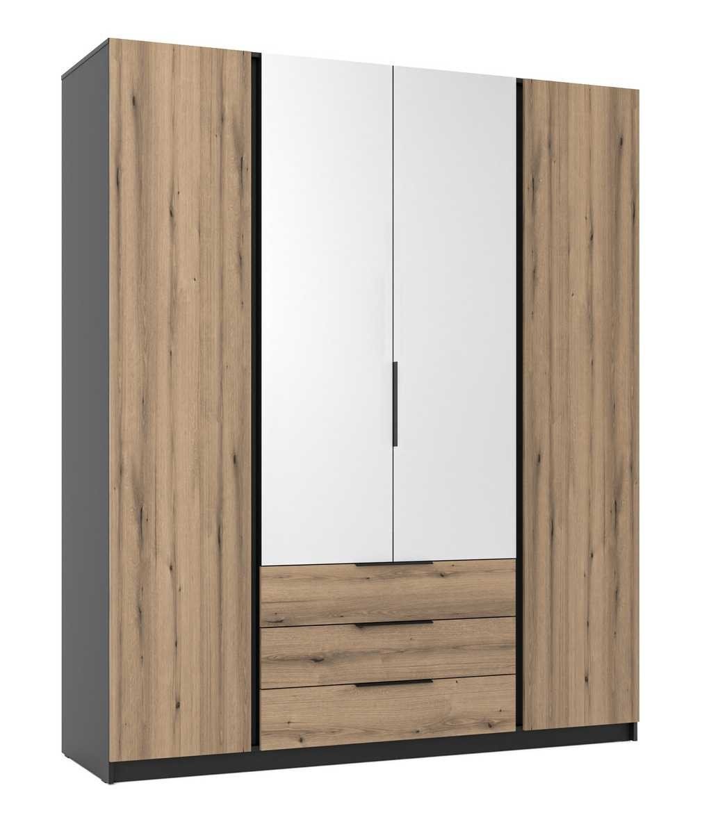 Kaja BL/EV 2F 2 four-door wardrobe with 3S mirrors - Image 2