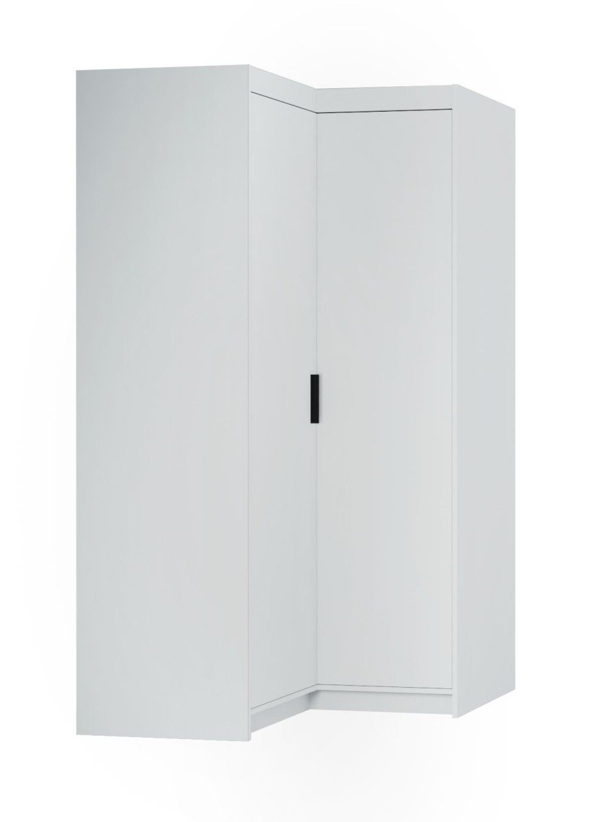 Elena corner wardrobe 2D NAR white matte