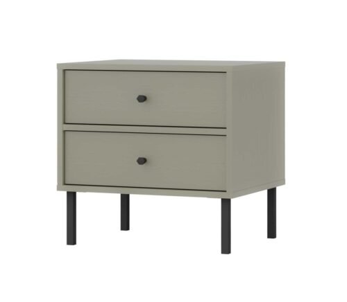 Tokyo 2S eucalyptus bedside table with drawers