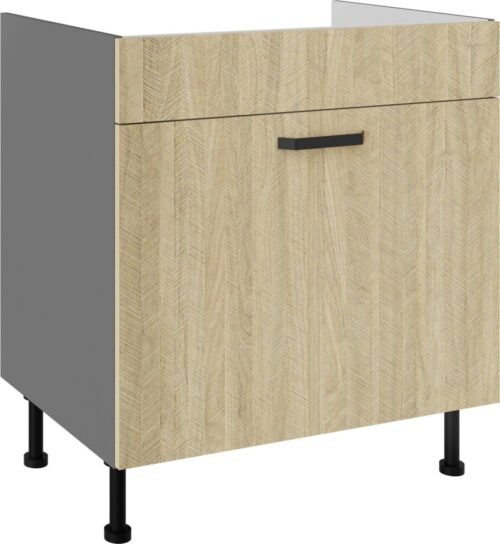 Base cabinet 80 cm, sink, drawer Scandi 80 ZL 1S BB PREMIUM BOX
