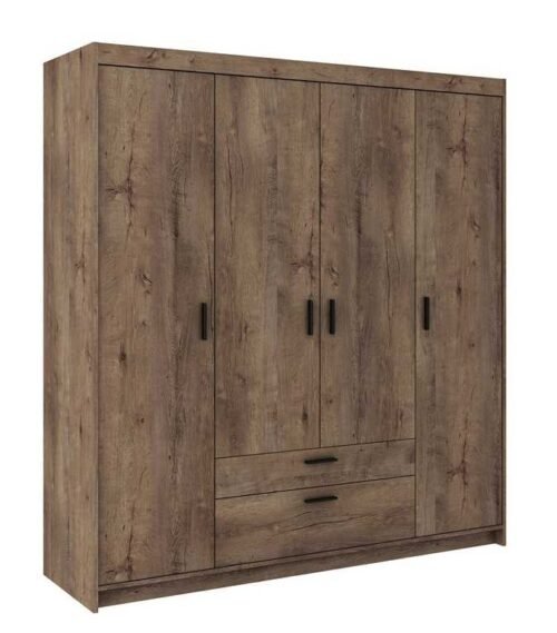 Elena 4D four-door wardrobe, oak, Lefkas
