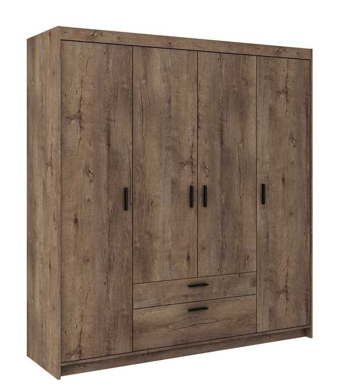 Elena 4D four-door wardrobe, oak, Lefkas