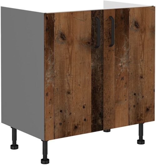 Base cabinet 80 cm, antique style sink 80ZL 2F BB