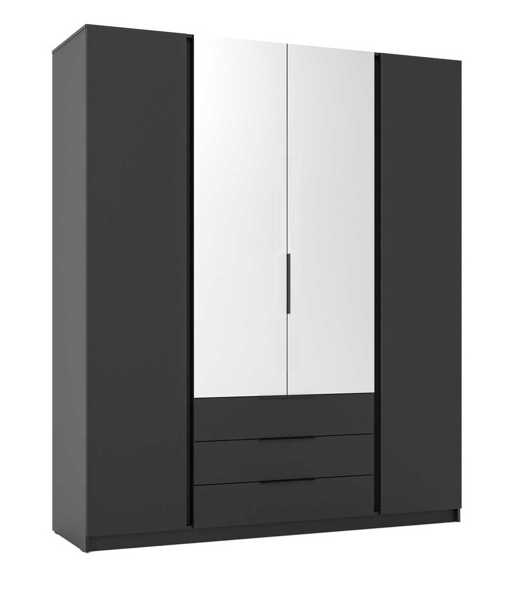 Kaja BL/BL 2F 2 four-door wardrobe with 3S mirrors - Image 2