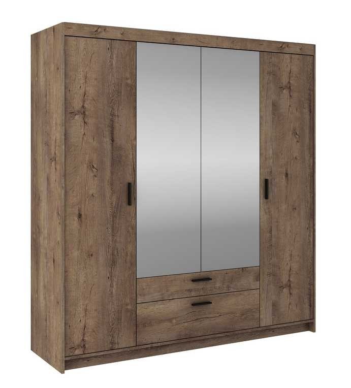Four-door wardrobe with mirrors Elena 4D, Lefkas oak