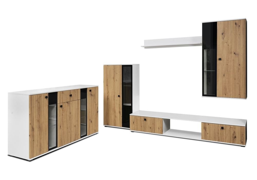 Salsa MDF chest of drawers, Artisan oak/white - SALE - Image 3
