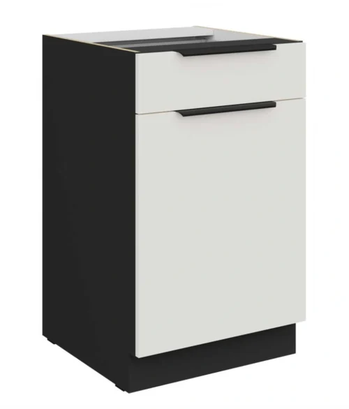 Base cabinet 50 cm with drawer Aria 50D 1F 1S BB plinth