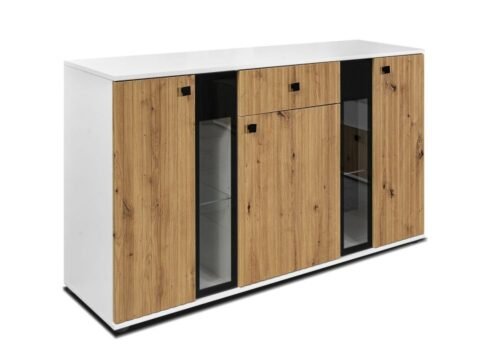 Salsa MDF chest of drawers, Artisan oak/white – SALE