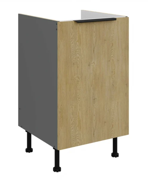 Base cabinet 50 cm Cremona anthracite sink 50 ZL 1F BB