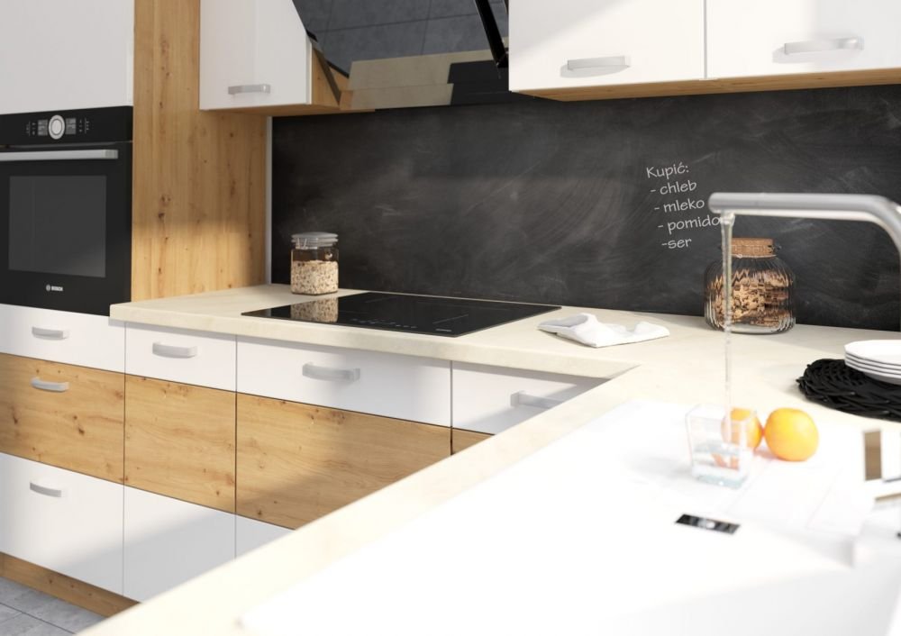 Artisan Oven and Microwave Cabinet, Gloss White, 60 DPM-210 2F - Image 5