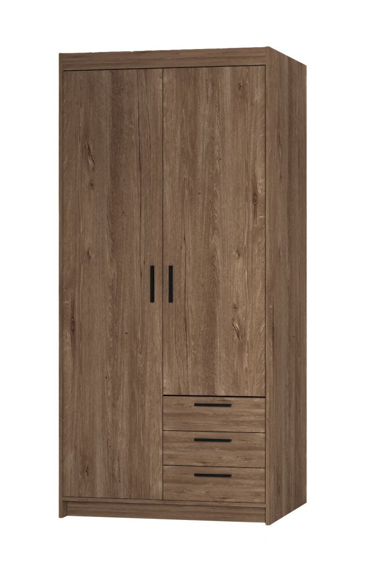 Elena wardrobe with drawers 2D3S Lefkas oak