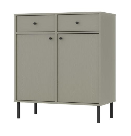 Tokyo 2F2S eucalyptus chest of drawers with cabinets and drawers
