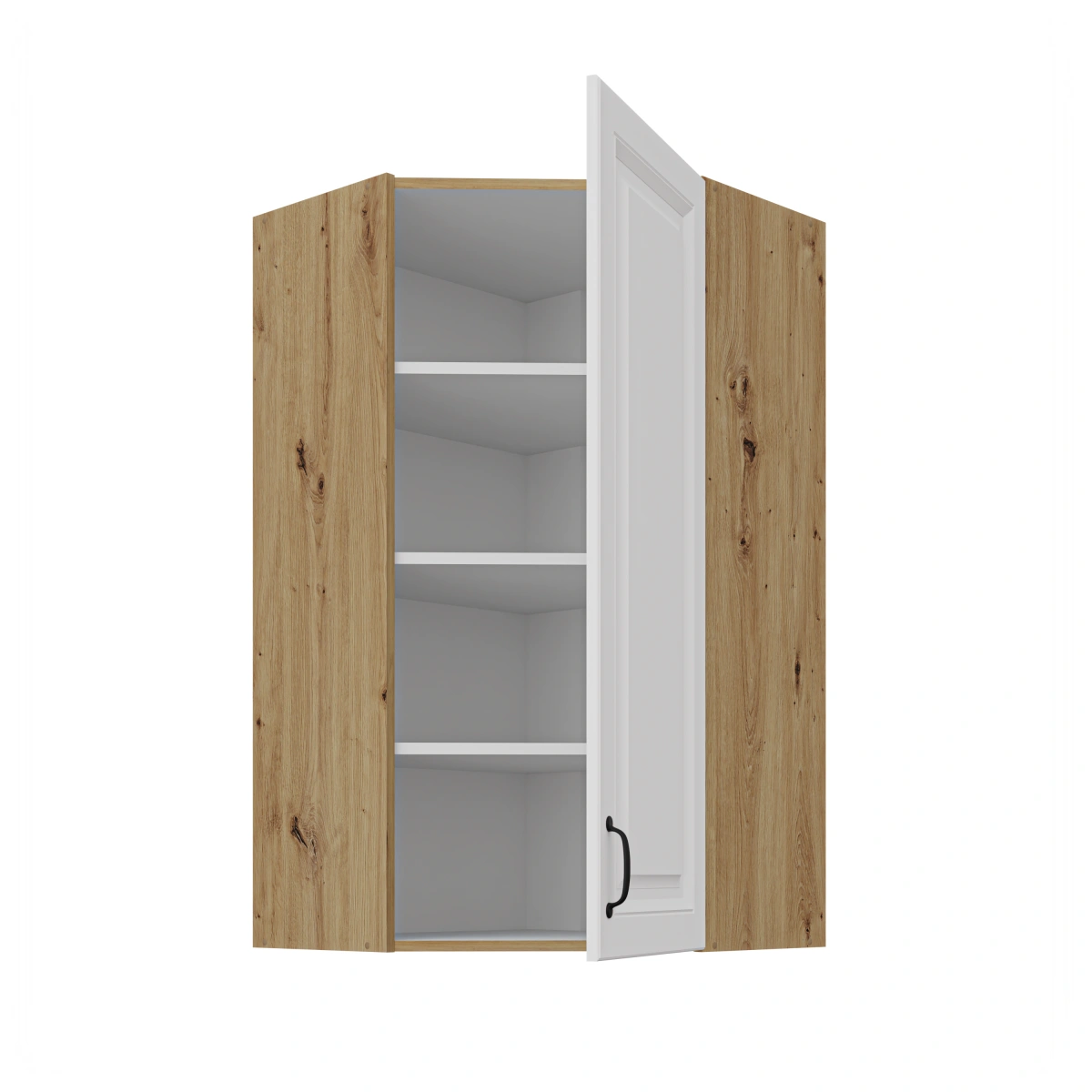Upper corner cabinet 60 cm Stillo artisan/white 60x60 GN-108 (45 degrees) 1F - Image 2