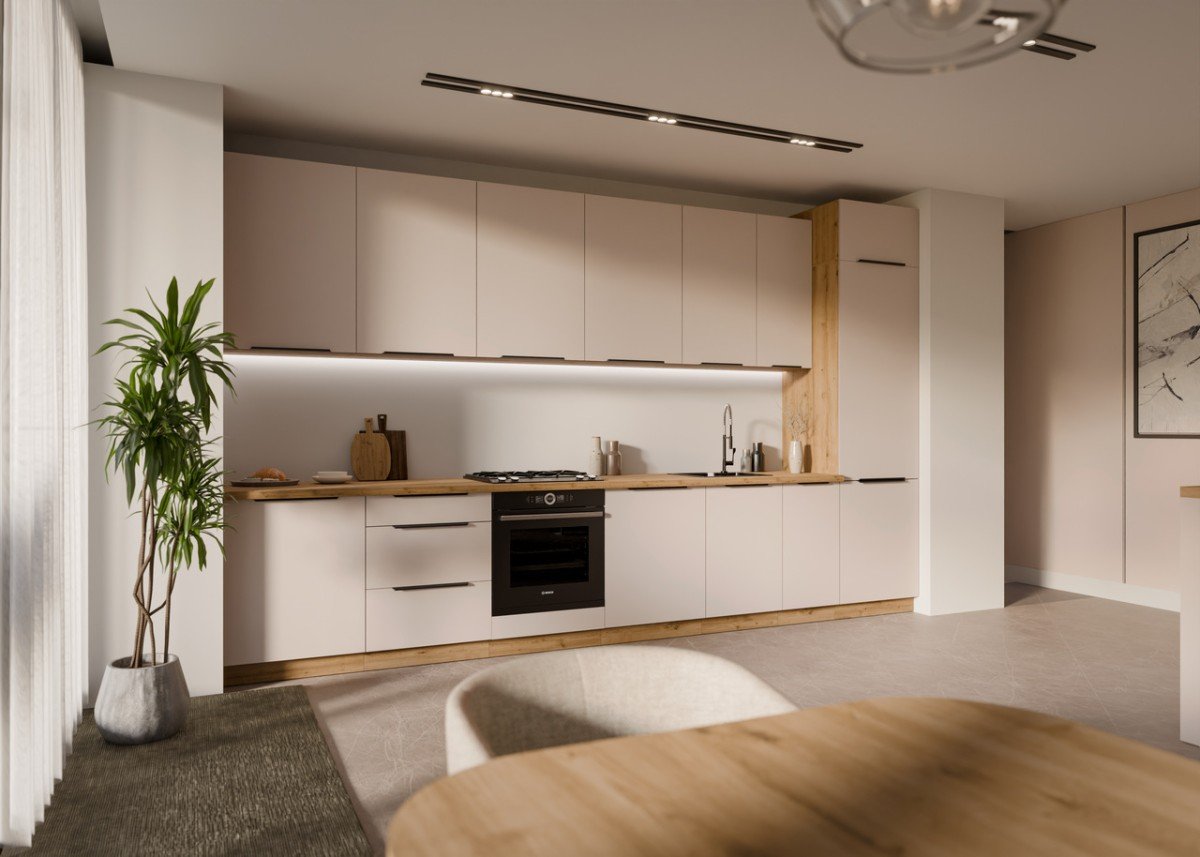 Kitchen set 390 cm Solea cashmere, kitchen 390 cm