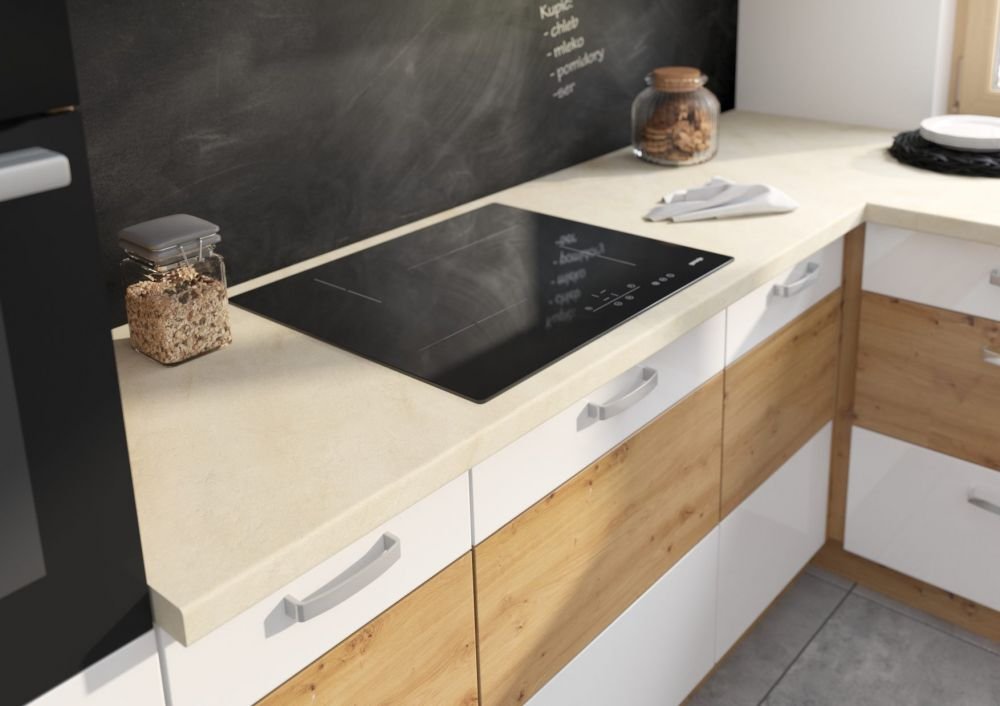 Artisan Oven and Microwave Cabinet, Gloss White, 60 DPM-210 2F - Image 7