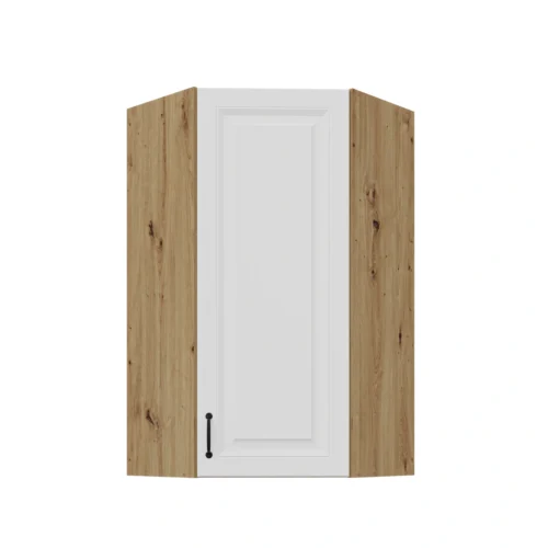 Upper corner cabinet 60 cm Stillo artisan/white 60×60 GN-108 (45 degrees) 1F