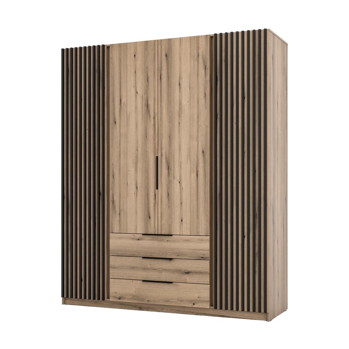 Four-door wardrobe "Kaja EV/EV-BL 2" with 2F 3S grille - Image 3